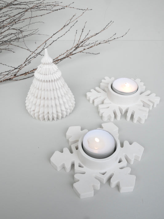 Snöstjärna värmeljus