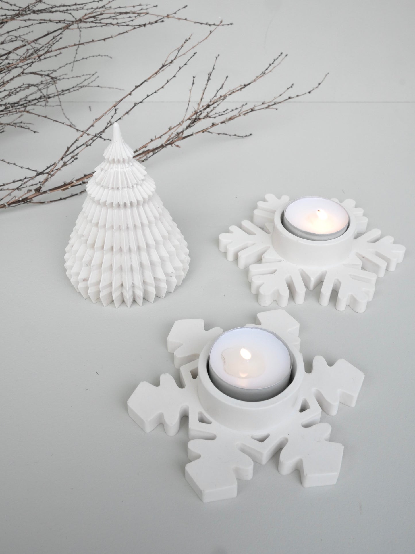 Snöstjärna värmeljus